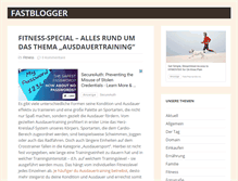 Tablet Screenshot of fastblogger.de